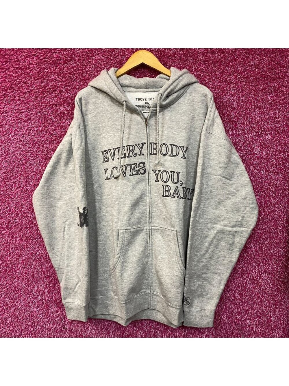Troye Sivan Everybody Loves You Baby Zip-Up Hoodie XXL